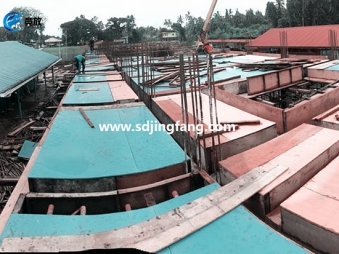 Plastic shuttering formwork for concrete