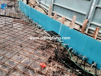 Plastic formwork for concrete walls