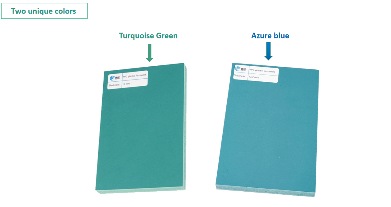 PVC plastic formwork board